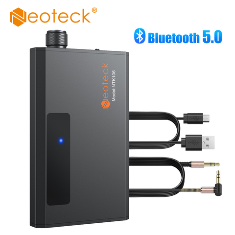 Neoteck 16-150Ω Earphone Amplifier HiFi Headphone Amplifier Bluetooth 5.0 Receiver Portable 3.5mm Audio Earphone Amp For iPhone ► Photo 1/6