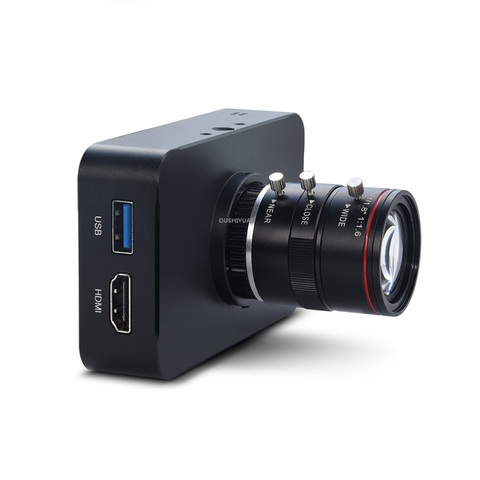 12MP HDMI Camera 1080P USB HD Streaming Webcam Recording 4K@30FPS Industry C/CS-Mount Camera with 6-12 Lens ► Photo 1/6