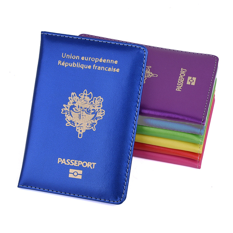 PU Passport Cover France Original Edition Passeport Covers for Francais  Travel Pasport Etui Passeport France Card Holder