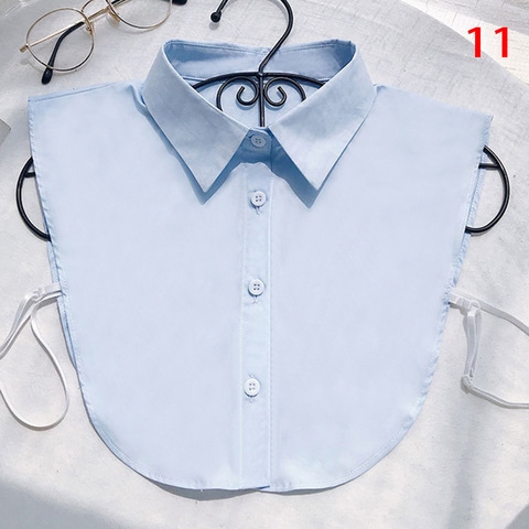 Women Shirt Fake Collar White Black Vintage Detachable False Collar Blouse Lapel Elastic Collar Tie Women Clothes Accessories ► Photo 1/6