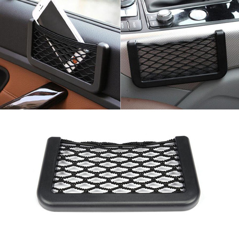 Universal Car Storage Net Automotive Pocket Organizer Bag For Phone Holder Box Facial Tissue For All Cars Accessories 15*8cm ► Photo 1/6