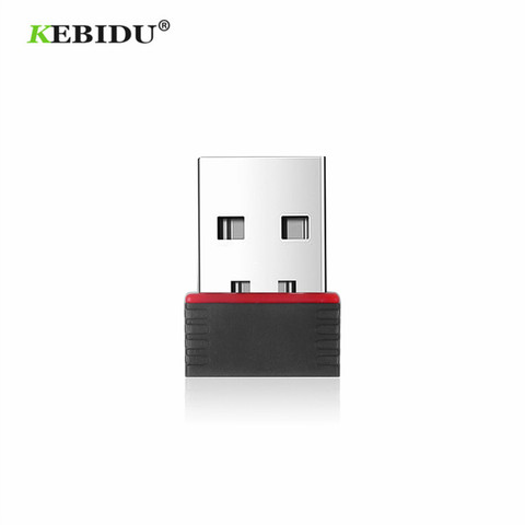 KEBIDU 150Mbps Mini USB Wireless wifi Adapter Wi fi Network LAN Card 802.11b/g/n RTL8188EU Adaptor Network card for PC Desktop ► Photo 1/6