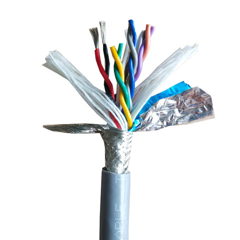 Twisted pair shielded cable 22AWG 20AWG 18AWG 2-8 cores towline cable PVC soft wire bending and corrosion resistant copper wire ► Photo 1/5