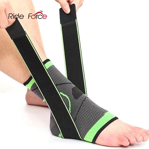1 PC Pressurization Sports Ankle Brace Support 3D Weave Adjustable Elastic Bandage Foot Strap Protective Gear Gym Fitness ► Photo 1/6