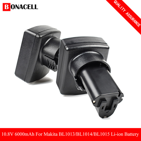 bonacell 10.8V 6000mAh Lithium Battery for Makita BL1013 TD090D TD090DW LCT203W LCT204 194550-6 & 4.0ah & 3.0ah L70 ► Photo 1/6