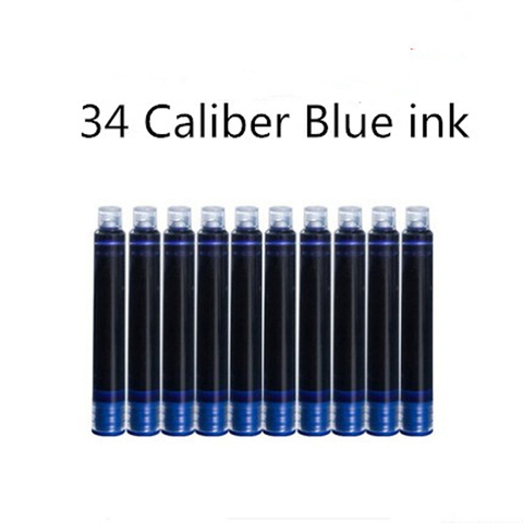 Black / Blue 30 Pieces Black Fountain Pen Ink Cartridges 3.4mm Diameter for Ink Pen / Wing Sung Pens ► Photo 1/4