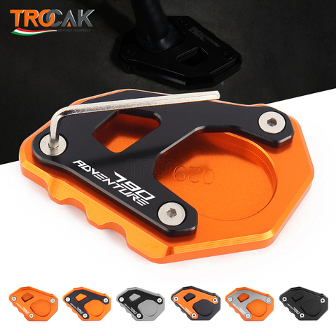 New Motorcycle Accessories CNC Side Stand Enlarge Plate Kickstand Extension For KTM 790Adventure R 790 Adventure S 2022 ► Photo 1/6