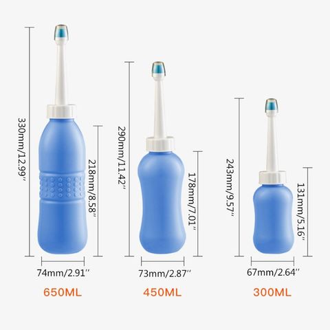 Portable Bidet Sprayer 300ml / 450ml / 650ml, Travel Bidet Blue with Hand Held Bidet Bottle for Personal Cleansing ► Photo 1/6