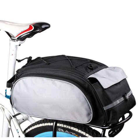 SAHOO Bicycle 13L Carrier Bag Bike Rack Pannier Trunk Basket Back Seat Shelf Pouch Cycling Luggage Shoulder Handbag 14541 ► Photo 1/6