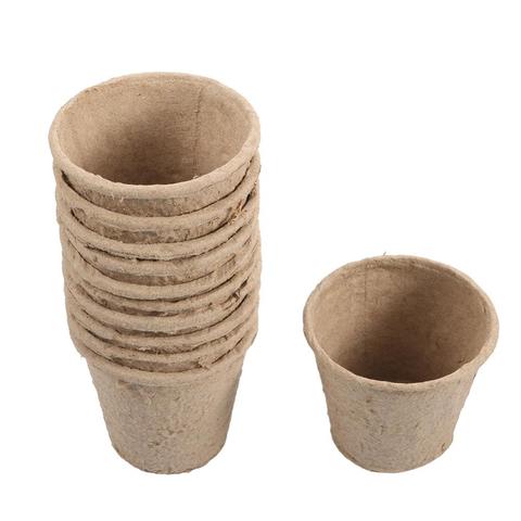 10 Pcs Biodegradable Paper Pulp Cultivation Cup Plant Seedling  Nursery Peat Pots Garden Plating Germination Pots ► Photo 1/6