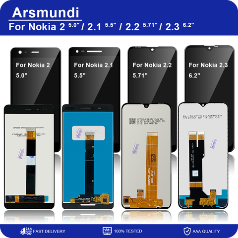 For Nokia 2 / 2.1 / 2.2 / 2.3 LCD Display Touch Screen Digitizer Assembly Replacement LCDs + Gift ► Photo 1/6