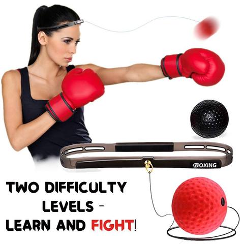 Boxing Reflex Ball on String Headband Set Punching Fight Speed