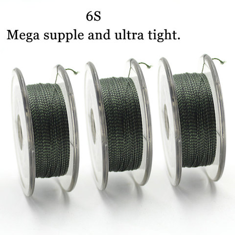 50m Carp Fishing Uncoated Braided Soft Hooklink Tightly Hair Rig Accessories Carp Fishing Line For Carp Coarse Fishing Tackle ► Photo 1/6