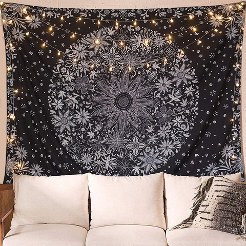Nordic Ins Style Wall Hanging Tapestry, Mandala Art Painting Decoration Fireplace Backdrop For Bedroom Living Room Dorm ► Photo 1/6
