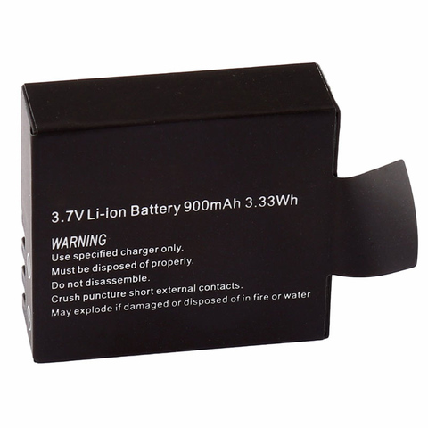 New SJCAM sj4000 3.7V 900mAh eken H9 GIT-LB101 GIT BATTERY sj5000 sj6000 SJ7000 SJ8000 SJ9000 battery ► Photo 1/6