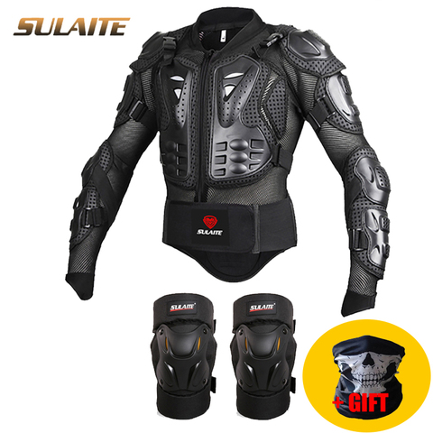 Motorcycle Suit Jacket & Kneepad Motocross Armor Jackets Full Body Armor Protection Spine Chest Moto Protective Gear Clothes ► Photo 1/6