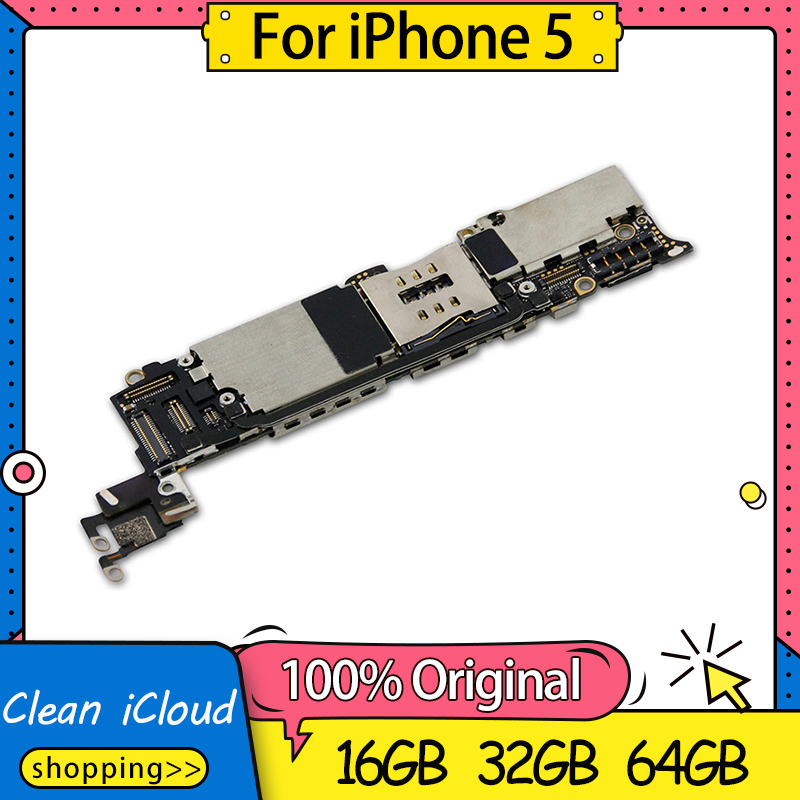 Buy Online Factory Unlocked For Iphone 5 Motherboard High Quality Disassemble Logic Board For Iphone 5 Mainboard With Ios System Alitools