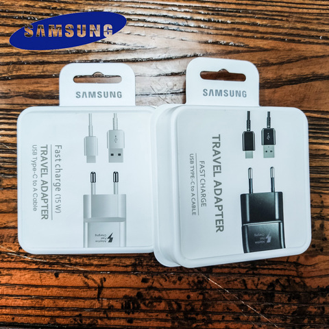 Samsung S8 S9 S10 Plus Fast Charger Power Adapter 9V 1.67A Quick Charge Type C Cable for Galaxy A40 A50 A70 A60 A80  note 10 8 9 ► Photo 1/6