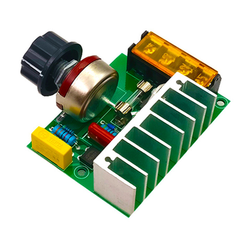 4000W AC 220V  SCR Electric Voltage Regulator Motor Speed Controller Dimmers Dimming Speed With Fuse ► Photo 1/6