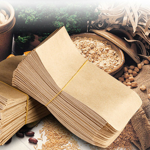 100pcs Kraft Paper Bags Corns Wheat Rice Seeds Packaging Storage Bag Envelop Style Kraft Paper Seed Seed Protective Envelope Bag ► Photo 1/6