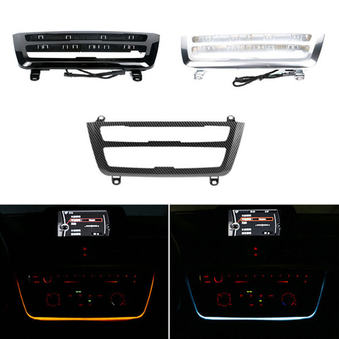 radio trim led dashboard center console AC panel light with blue and orange color Atmosphere light For BMW 3 & 4 series F30 LCI ► Photo 1/5