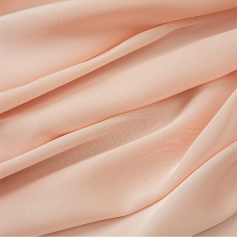 Soft solid green stretch Imitate Silk Satin Chiffon tulle fabric for dress shirts, blue, pink, gray, black, white, by the meter ► Photo 1/6