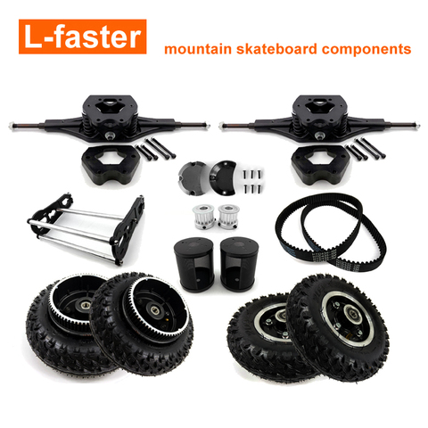 Components For Electric Mountain Skateboard Without Motor Off-road Skateboard Belt Drive Motor Bracket Trucks With Protect Cover ► Photo 1/6