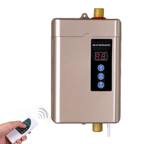 110/220V Instant Electric Water Heater Faucet Intelligent Touch Heating Fast 3 Seconds Hot Shower with Temperature Display 4000W ► Photo 1/6