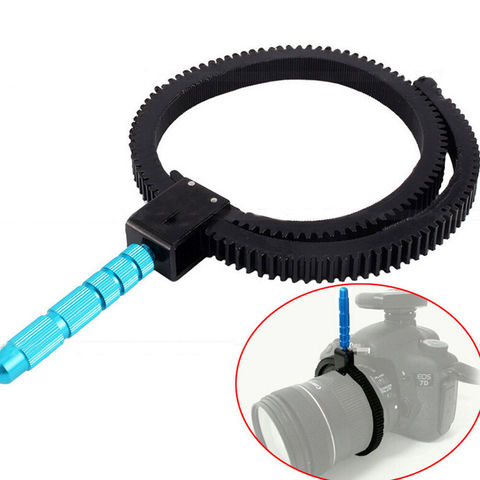 For SLR DSLR Camera Accessories Adjustable Rubber Follow Focus Gear Ring Belt With Aluminum Alloy Grip For DSLR Camcorder Camera ► Photo 1/6