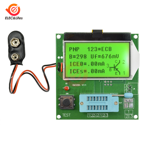 LCD Digital GM328A GM328 Transistor Tester Capacitance Meter LCR\RLC\PWM/ESR Meter MOS/PNP/NPN V2PO Bipolar Transistor Detector ► Photo 1/6