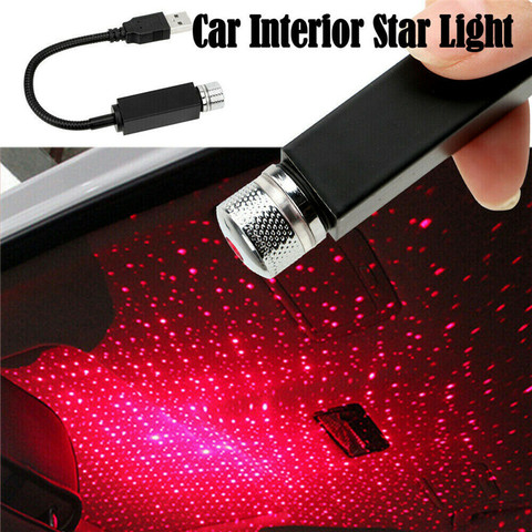 Plug and Play - Car and Home Ceiling Romantic USB Night Light Party Xmas USB Mini LED Car Roof Lights Projector Lamp ► Photo 1/6
