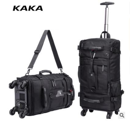 KAKA Men Travel trolley rucksack Rolling Luggage backpack bags on wheels wheeled backpack for Business Cabin Travel trolley bags ► Photo 1/6