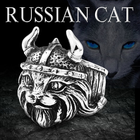 Beier 316L Stainless Steel high quality Viking animal Vintage cat fashion Amulet for men scandinavian biker jewelry LR693 ► Photo 1/4