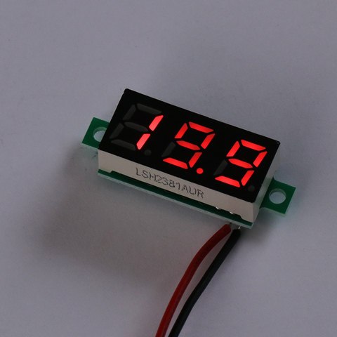 DC 2.5-30V Digital Voltmeter Voltimetro Blue Red LED Volt Meter Gauge Voltage Meter ► Photo 1/6