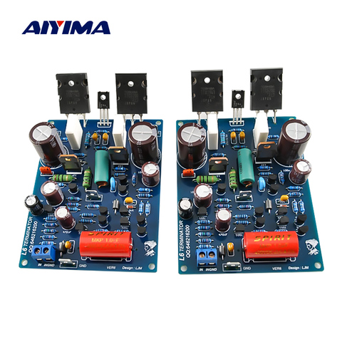 AIYIMA 2Pcs Power Amplifier Audio Board 1943 5200 Sound Amplifier 120Wx2 2.0 Channel Hifi Mini Amp Linear Bipolar Transistor ► Photo 1/6
