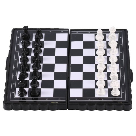 1set Mini Chess Folding Magnetic Plastic Chessboard Board Game Portable Kid Toy 2022 Drop Shipping ► Photo 1/6