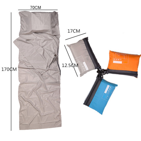 3 Colors Ultralight Outdoor Sleeping Bag Liner Polyester Pongee Portable Folding Single sleeping Bags Camping Travel Fishing ► Photo 1/6
