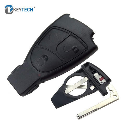 OkeyTech 2/3 Buttons Replacement Remote Car Key Fob Case For Mercedes Benz C E ML Class Alarm Cover Car Key Shell w203 w211 w204 ► Photo 1/6