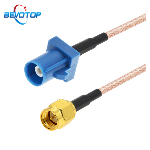 15CM 20CM 0.3m~2m Fakra C Male Plug to SMA Male GPS Antenna Fakra Extension Cable RG316 Pigtail Jumper for VW Seat Benz Ford ► Photo 1/6
