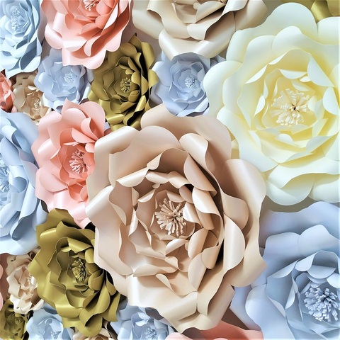 DIY Paper Flowers Backdrop - Party Ideas