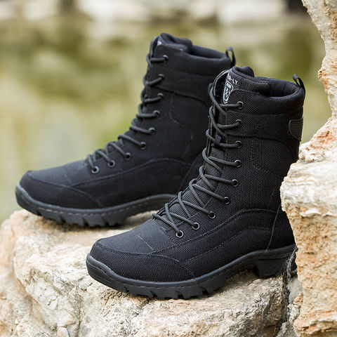 Summer outdoor high helper boots tactical combat desert ultra light shock-absorbing land warfare breathable boots men ► Photo 1/6