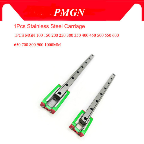 MGN7 MGN12 MGN15 MGN9 300 350 400 450 500 600 800mm miniature linear rail slide 1cnc linear guide+1 linear bearing carriage 3D ► Photo 1/6