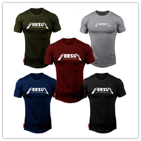 Men Tshirt Bodybuilding Show Muscle Various Colors Cotton Short Sleeve T-shirt Workout Exercise Men Clothing ► Photo 1/6