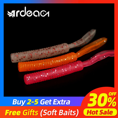 Ardea Soft Lures Silicone Bait 12pcs 48/40mm 0.4/0.3g Wobblers Worm Artificial Swimbait bass Jigging Baitfishing Fishing Tackle ► Photo 1/6