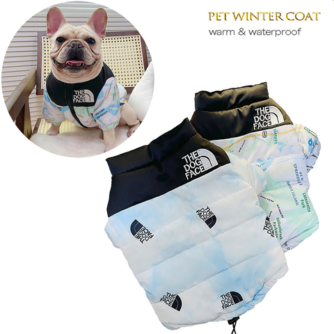 Winter Pet Dog Warm Coat Waterproof Dog Jacket The Dog Face Fashion Pattern Dog Cat Puppy Costume Reflective Pet Clothes ► Photo 1/1