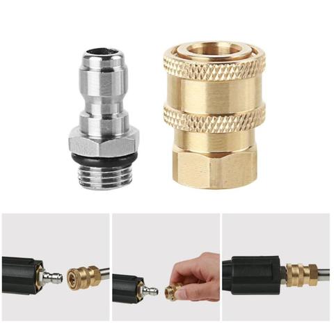 High Pressure Washer Water Gun 1/4 inch Quick Connector M14x1.5mm Connector for Snow Foam Pot Spray Nozzle ► Photo 1/6