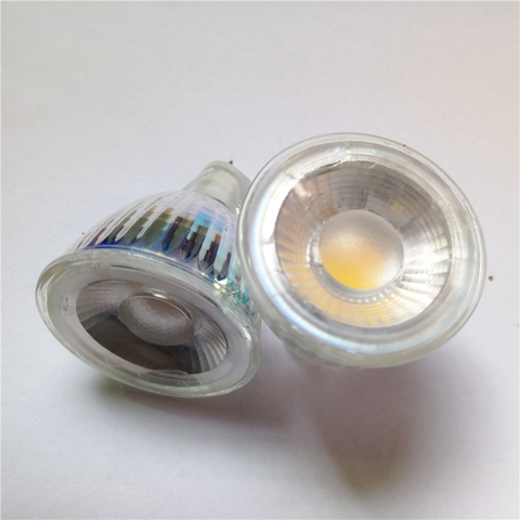 MR11 AC/DC12V 24V 220V COB Led Spotlight dimmable Lamp Light 220V SMD3014 MR11 5W LED Bulb Warm/Cool White Glass Body lighting ► Photo 1/2