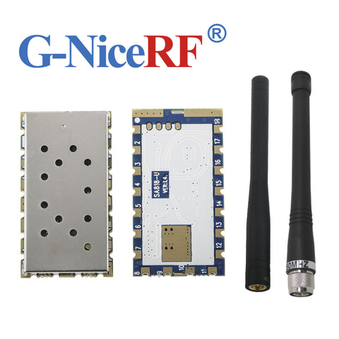 2PCS SA818-U 1W RDA1846S UHF Band 400-480MHz Analogue Voice Transceiver Module +2PCS Rob Antennas ► Photo 1/6