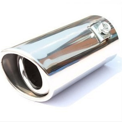 Nozzle For Muffler Exhaust System Exhaust Tip Systems Vehicle Chrome Exhaust Tip Steel Stainless Chrome Lining Car Accessories ► Photo 1/4