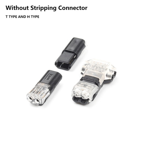 30/50/100PCS 2 Pin Universal Compact Cable Connector T/H Quick Wire Splice Connectors Led Light Conductor Crimp Terminal Block ► Photo 1/6